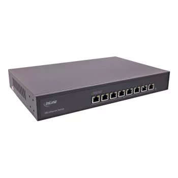 InLine 32308A tīkla slēdzis Nepārvaldāms 10G Ethernet (100/1000/10000) Melns