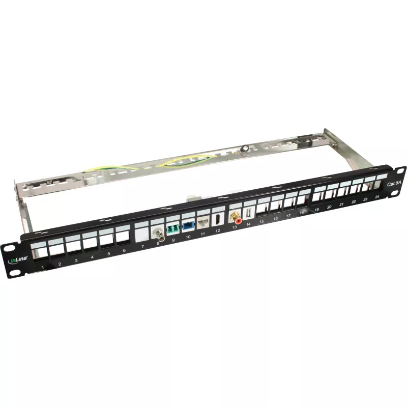 InLine RJ45 Keystone Module female to female SNAP-In Cat.6A STP