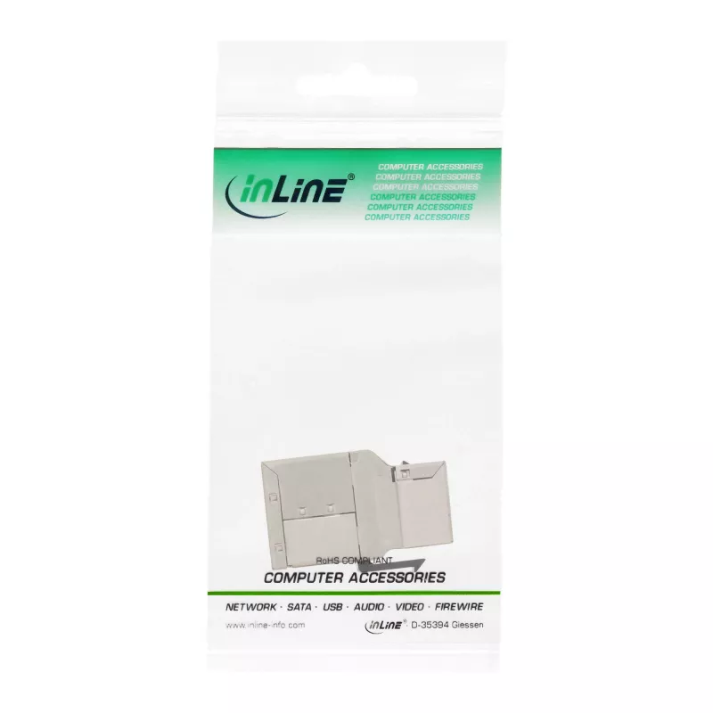 InLine RJ45 Keystone Module female to female SNAP-In Cat.6A STP
