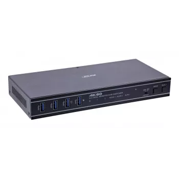 InLine 57885G KVM slēdzis, stiprināms statīvā, melns