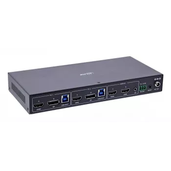 InLine 57885G KVM slēdzis, stiprināms statīvā, melns