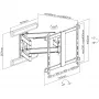 InLine Premium Aluminium Wall Mount for plakans TV 37-80 inch balta 70 kg
