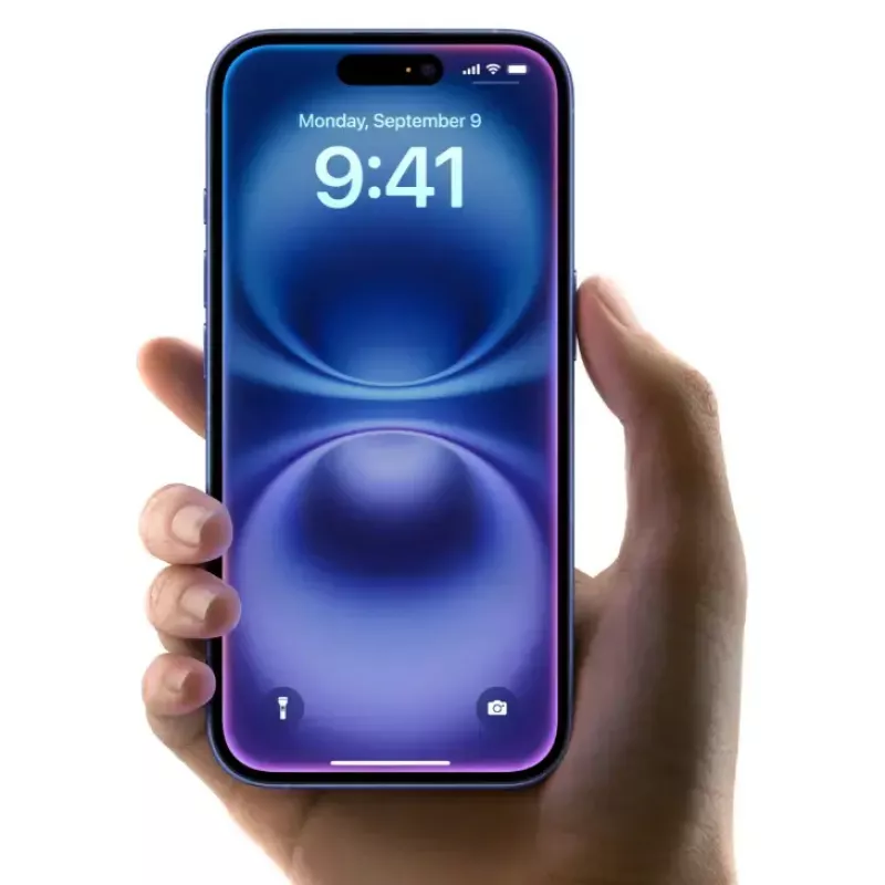 Viedtālrunis Apple iPhone 16 — 6,1 collas (15,5 cm), A18, 128 GB, Divas SIM, 48 MP divkameru aizmugurē, Tirkīzzils