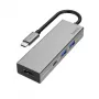 Hama 00200107 klēpjdatora dokstacija/portu replikators USB 3.2 Gen 1 (3.1 Gen 1) Type-C antracīta, pelēks