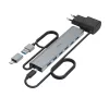 Hama 00200137 interfeisa centrmezgls USB 3.2 Gen 1 (3.1 Gen 1) Type-A + Type-C 5000 Mbit/s Antracīta krāsa