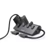 Hama 00200140 klēpjdatora dokstacija/portu replikators USB 3.2 Gen 1 (3.1 Gen 1) Type-A Antracīta, Melns