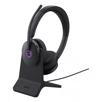 Austiņu ieliktnis Yealink BH74 Teams USB-C/A ar statīvu — Microsoft Teams, vienas auss, vadu savienojums