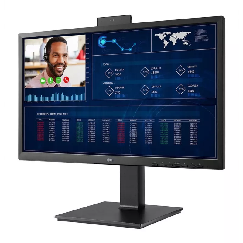 LG 24CQ651I-6P 23,8 collu Full HD viss vienā plānais klients, Intel Pentium N6005, 8GB RAM, 16GB eMMC