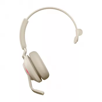 Jabra Evolve2 65 USB-C UC Mono - Bēšs, Bezvadu, Birojs/Zvanu centrs, 20 - 20000 Hz, 99.2 g, Austiņas, Bēšs