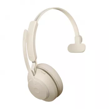 Jabra Evolve2 65 USB-C UC Mono - Bēšs, Bezvadu, Birojs/Zvanu centrs, 20 - 20000 Hz, 99.2 g, Austiņas, Bēšs