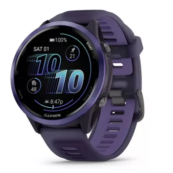 Viedpulkstenis GARMIN Forerunner 570 47 mm — 1,4 collu AMOLED 454×454, skārienekrāns, Wi‑Fi, GPS, 8 GB, violets, 50 g