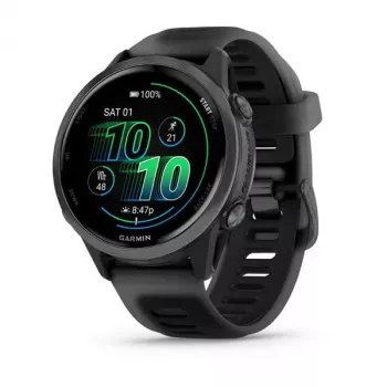 Viedpulkstenis GARMIN Forerunner 570 42 mm AMOLED 1,2 collas 390×390 Skārienekrāns Wi‑Fi GPS Melns