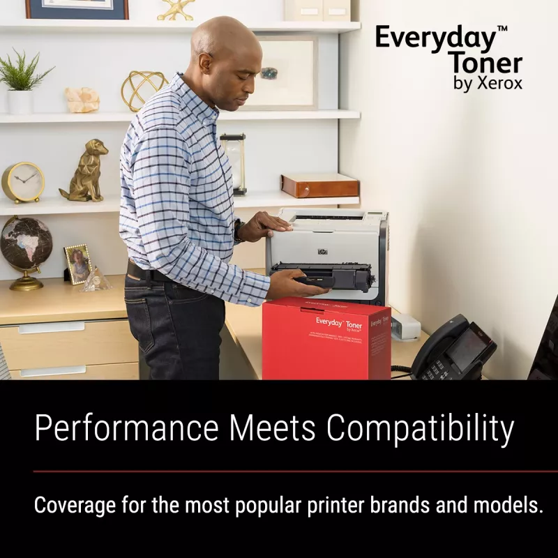 Everyday™ Melns Toner by Xerox, saderīgs ar HP 201A (CF400A), standarta ietilpība
