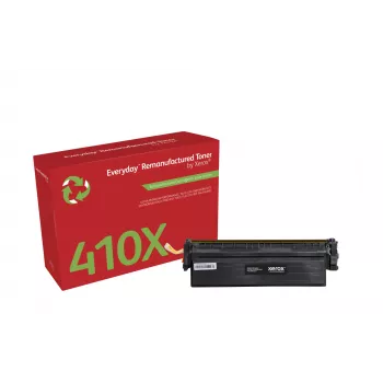 Everyday™ melns atjaunots tonera kārtridžs no Xerox, saderīgs ar HP 410X (CF410X), lielas ietilpības