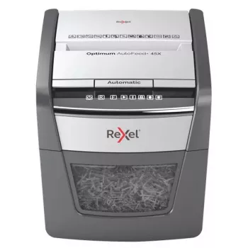 Rexel Optimum AutoFeed 45X automātiskais šķērsgriezuma papīra smalcinātājs P4