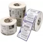 Izgrieztā etiķete Zebra Z-Perform 1000D Balta Pastāvīga Līme 10.2x3.8 cm