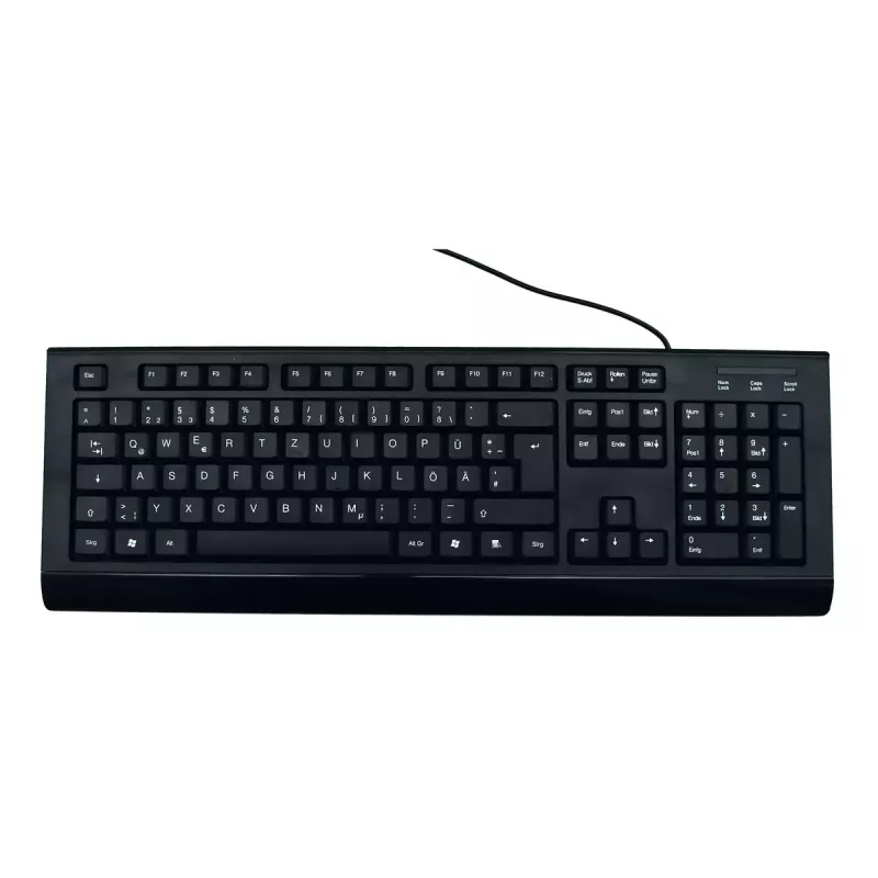 Klaviatūra MediaRange MROS101 Office USB QWERTZ vācu melna