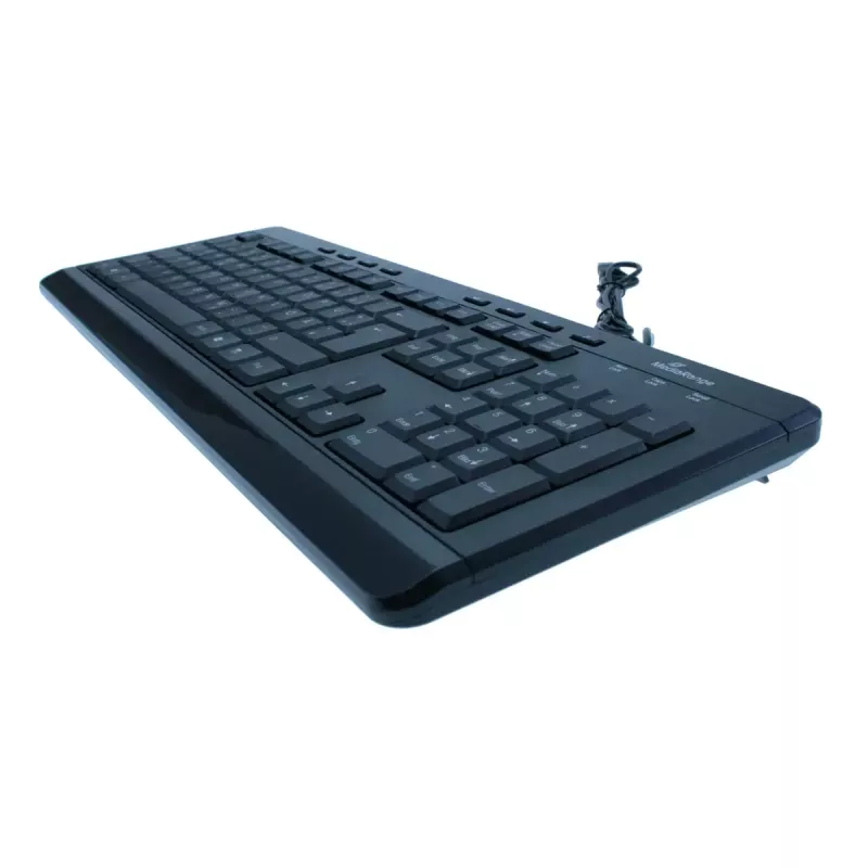 tastatūra MediaRange MROS102 Universal USB QWERTZ English Melns