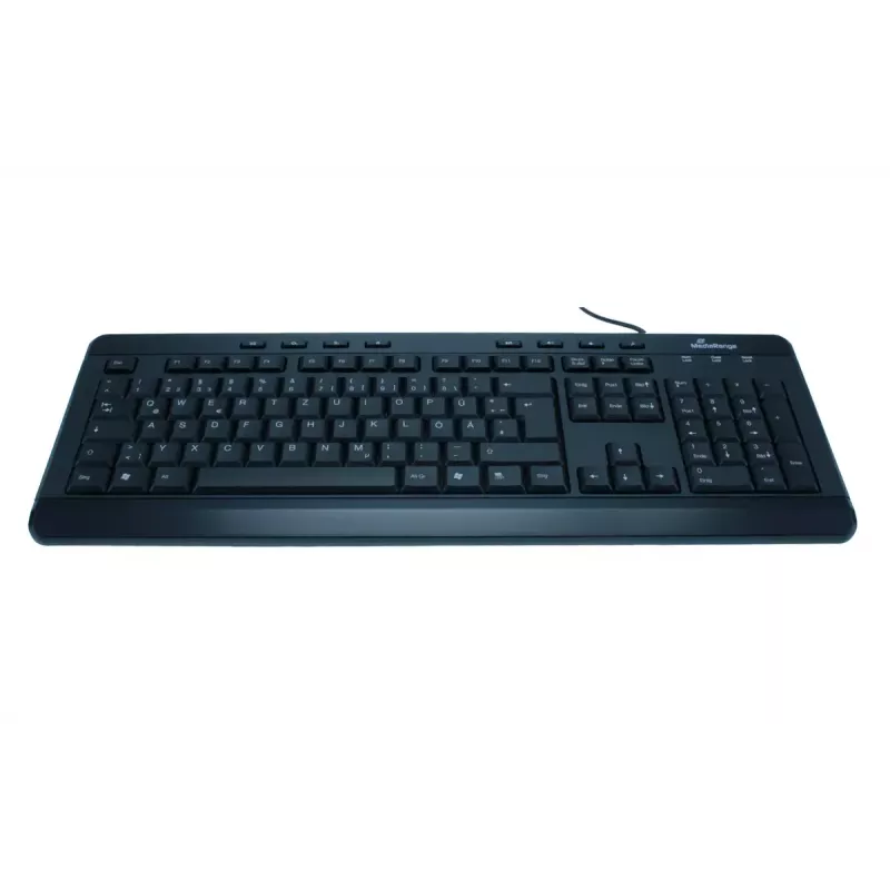 tastatūra MediaRange MROS102 Universal USB QWERTZ English Melns