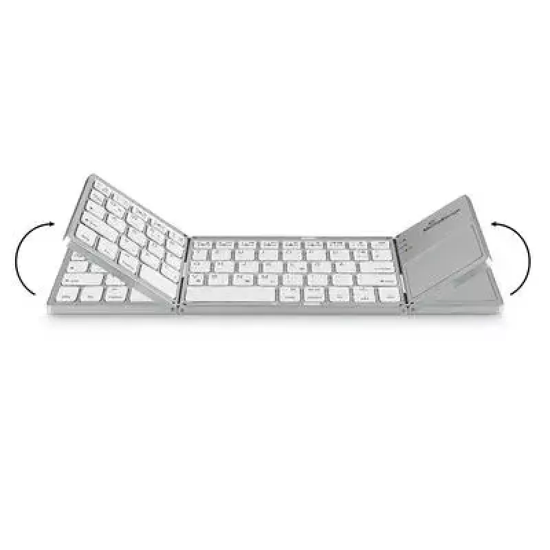 Tastatūra MediaRange MROS133 Office Bluetooth QWERTZ vācu/šveiciešu sudraba
