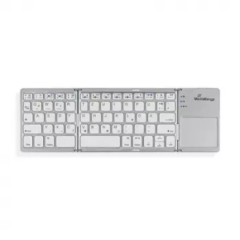Tastatūra MediaRange MROS133 Office Bluetooth QWERTZ vācu/šveiciešu sudraba