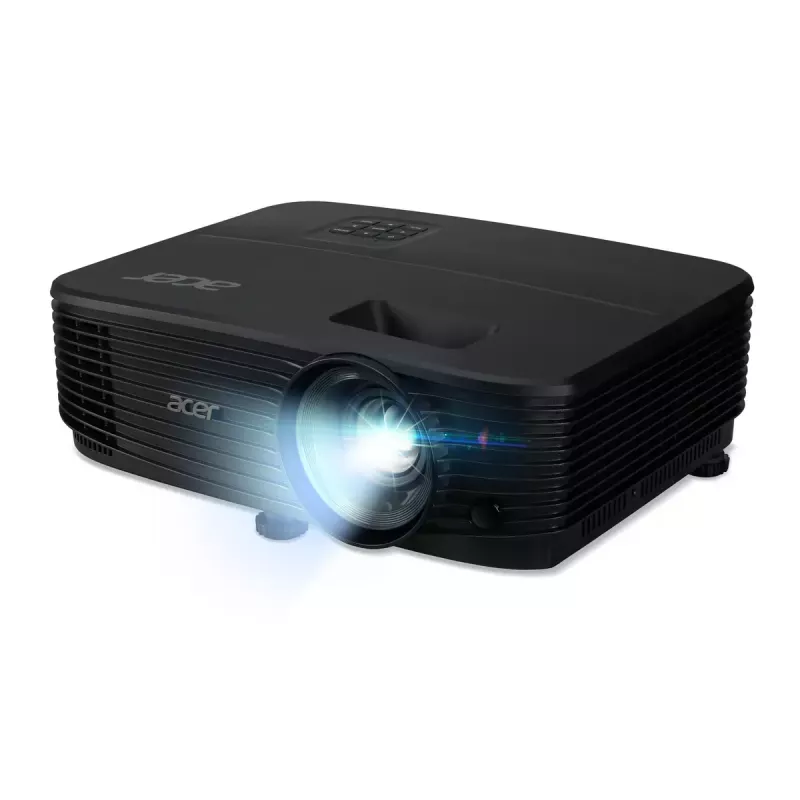 Acer X1329 standarta projekcijas projektors 4800 ANSI lūmenu DLP WXGA 1280x800 melns