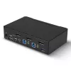 Lindy 2 Portu DisplayPort 1.4, USB 3.0 un Audio KVM slēdzis