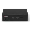 Lindy 2 Portu DisplayPort 1.4, USB 3.0 un Audio KVM slēdzis