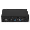 Lindy 2 Portu DisplayPort 1.4, USB 3.0 un Audio KVM slēdzis