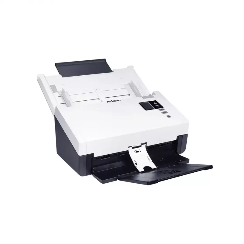 ADF skeneris Avision AD345GN — A4, 1200 x 1200 DPI, abpusējā, 100-lapu ADF, CIS, balts