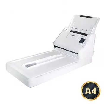 Avision AD340GFN plakanvirsmas un ADF skeneris ar 1200 x 1200 DPI, A4, 50 lapu ADF, duplekss, balts