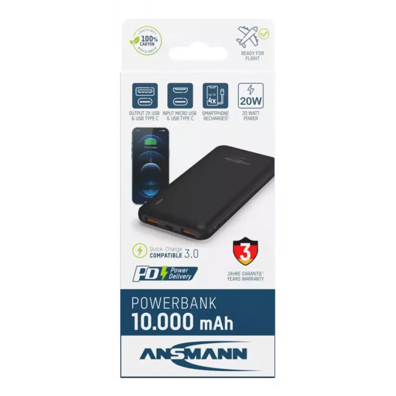 Portable baterija Ansmann PB320PD 10000 mAh