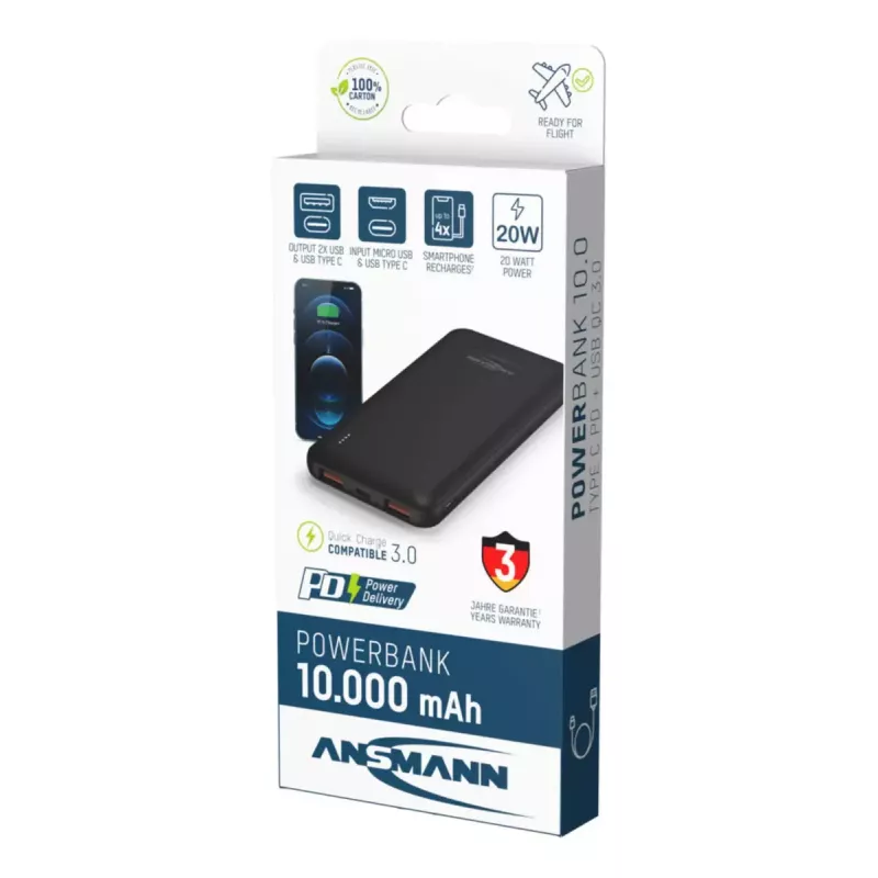 Portable baterija Ansmann PB320PD 10000 mAh