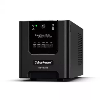 CyberPower PR750ELCDGR nepārtrauktās barošanas avots (UPS) Line-Interactive 0.75 kVA 675 W 4 AC kontaktligzdas