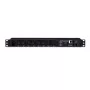 CyberPower PDU81004 strāvas sadales bloks (PDU) 8 AC kontaktligzdas 1U Melns