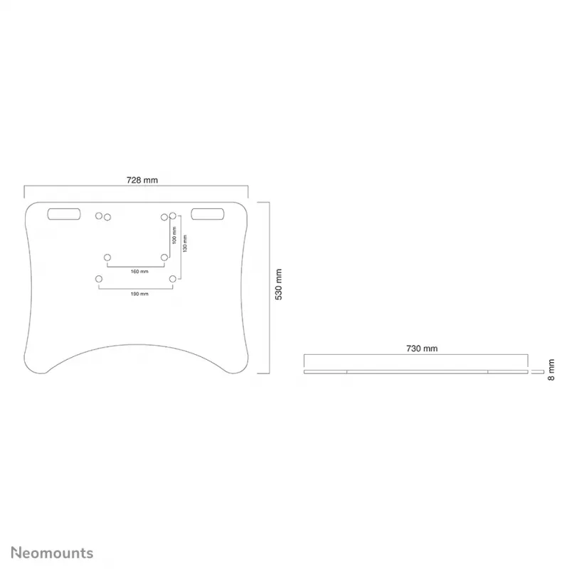 Neomounts PLASMA-M2500FPLATE grīdas plāksne