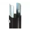 Iekšējais staba savienotājs B-TECH SYSTEM 2 Ø50 mm stabiem, tērauda cinka apdare, 30×40×200 mm