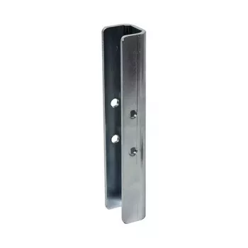 Iekšējais staba savienotājs B-TECH SYSTEM 2 Ø50 mm stabiem, tērauda cinka apdare, 30×40×200 mm