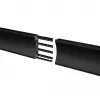 Montāžas sliede B-TECH BT8390-100/B V2 – alumīnijs, melna, 1000 mm garums, 30 mm dziļums