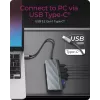 Dokstacija ICY BOX IB-DK4040a-CPD — 10-in-1 USB-C, HDMI 4K60Hz, VGA, 3×USB-A, Gigabit LAN, PD 100W, SD/MicroSD, Alumīnijs