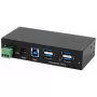 EXSYS EX-11244HMS USB centrmezgls 3.2 Gen 1 Type-B 5000 Mbit/s Melns