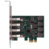 EXSYS 4-portu USB 3.2 Gen 1 PCIe karte ar pašbarošanu 3A Renesas