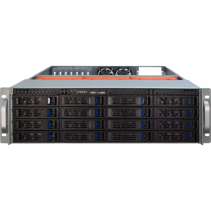 Servera korpuss Inter-Tech 3U-3416 Rack Melns