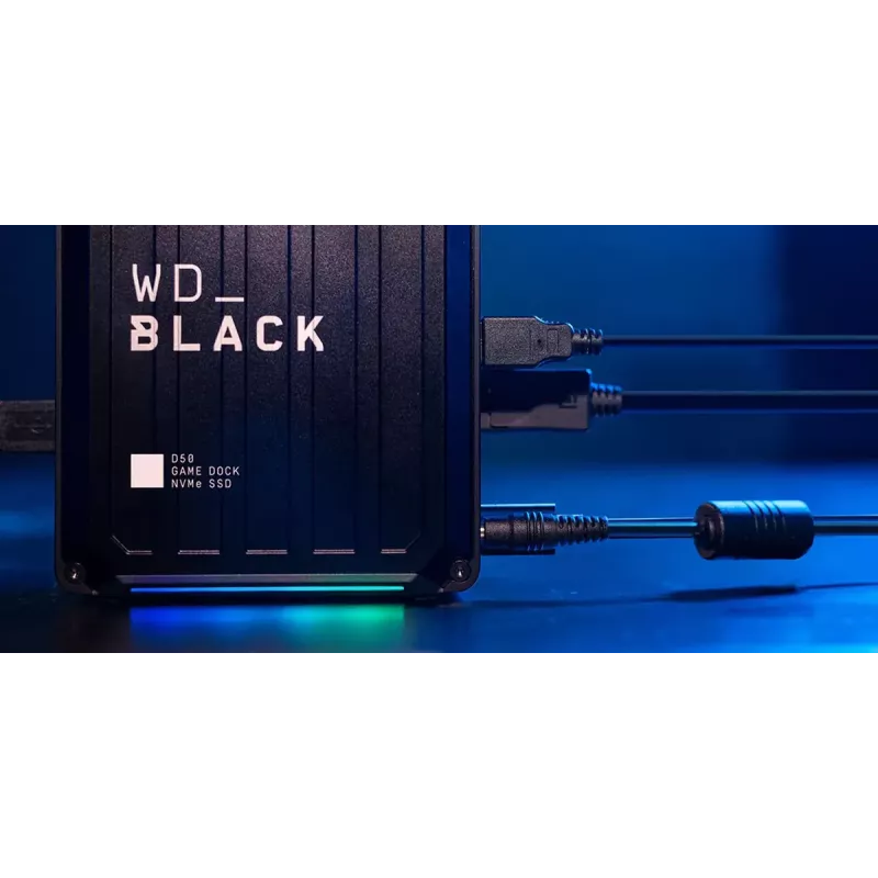 SSD Western Digital D50 Wired Thunderbolt 3 Melns