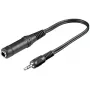 Austiņu adapteris Goobay 3.5 mm vīrišķais uz 6.35 mm sievišķo 0.2 m