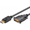Goobay DisplayPort/DVI-D adaptera kabelis 1.2 ar zeltītiem kontaktiem 1 m