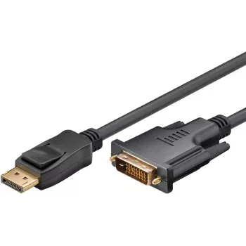 Goobay DisplayPort/DVI-D adaptera kabelis 1.2 ar zeltītiem kontaktiem 1 m