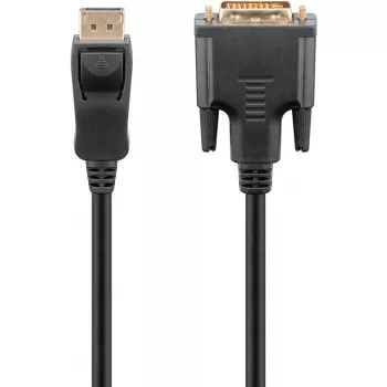 Goobay DisplayPort/DVI-D adaptera kabelis 1.2 ar zeltītiem kontaktiem 1 m