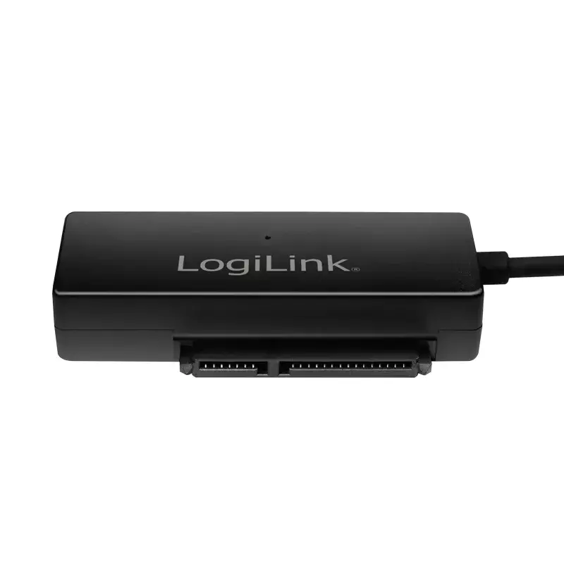 LogiLink Adapter USB 3.0 to SATA with OTB - Speicher-Controller mit Datenanzeige, Netzanzeige, OneTouchEasy-Button (OTB) - SATA 3Gb/s - 3 Gbit/s - USB
