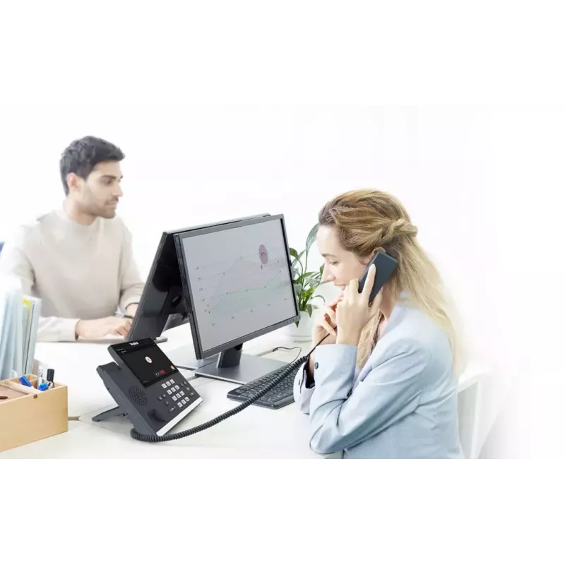 IP telefons Yealink MP56 Microsoft Teams izdevums — 7 collu kapacitatīvs skārienekrāns, Android, Gigabit Ethernet, PoE, Bluetooth, vadu klausule